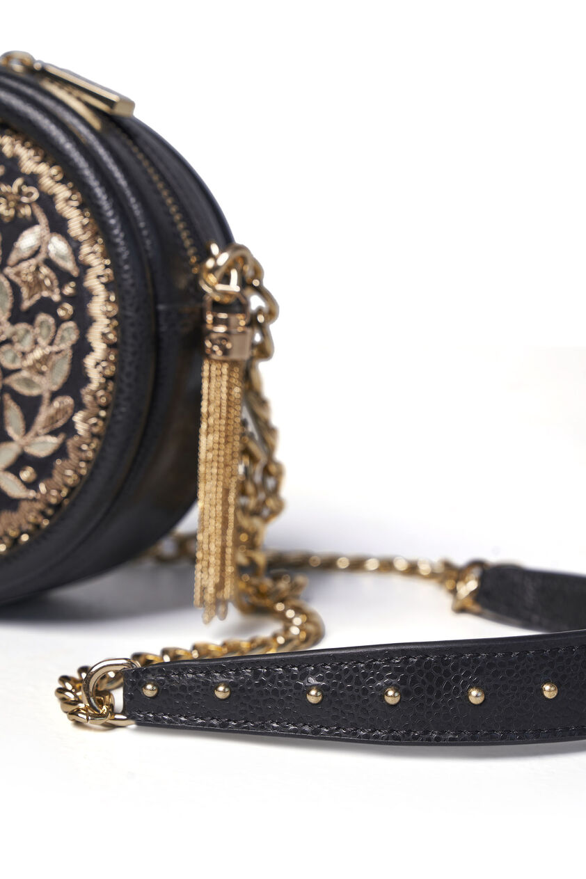 Symphony Of Blooms Crossbody Bag - Nocturnal Black, Black, image 8